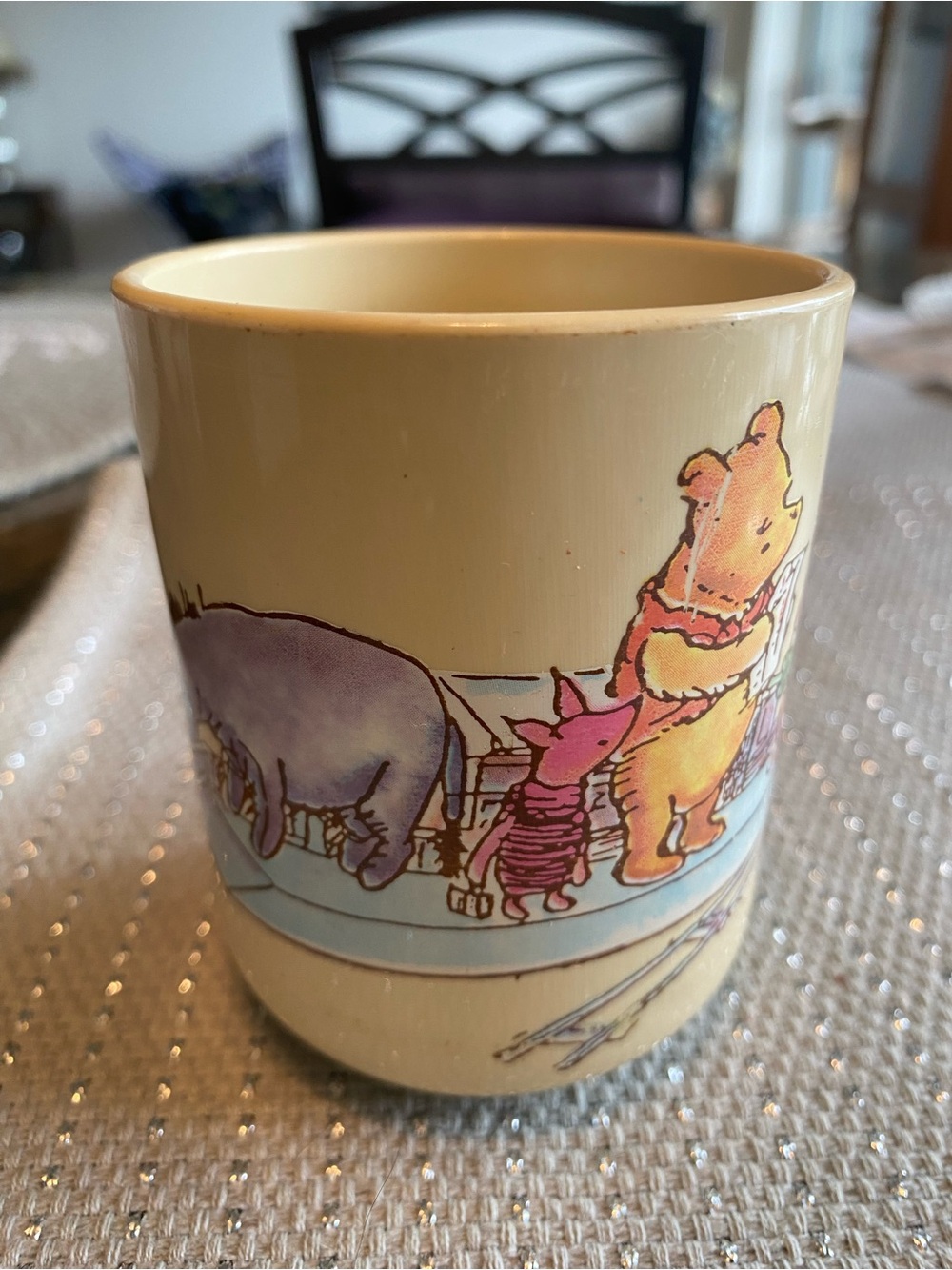 Disney Winnie the Pooh Yellow Ceramic Character Mug